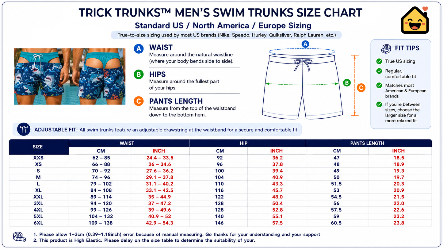 TRICK TRUNKS™ - The swim trunks that make everyone look twice